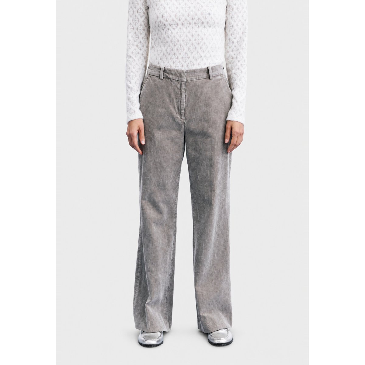 Pantalon Thission en coton THISSION gris, FRNCH
