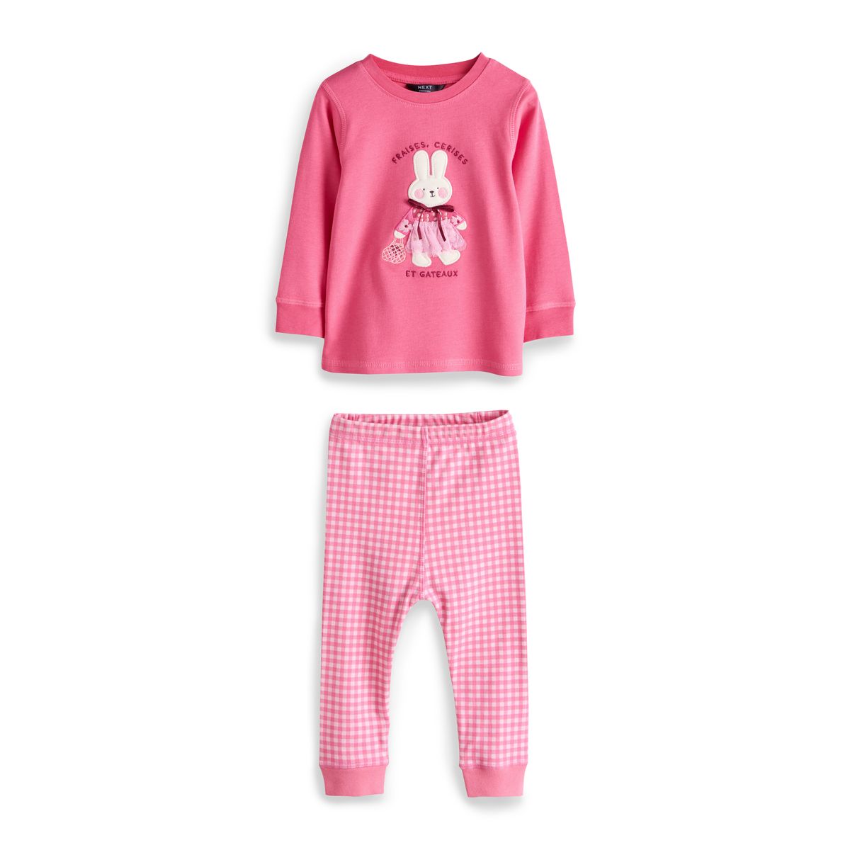 Pyjama douillet, lot de 3 rose, NEXT
