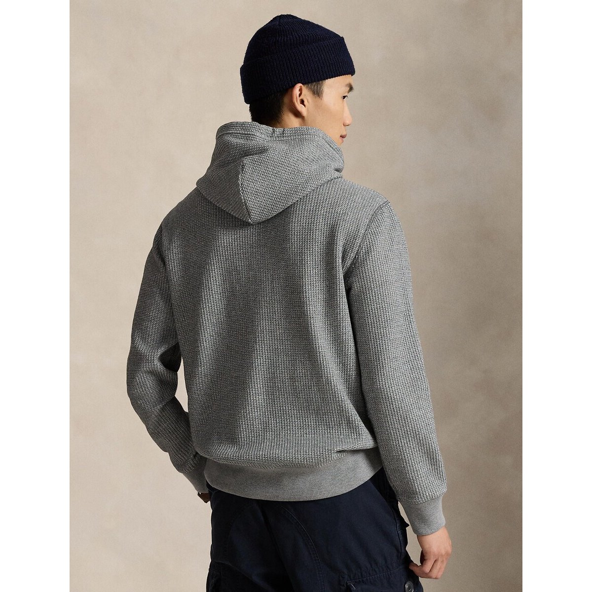 Embossed Hoodie dark grey, POLO RALPH LAUREN