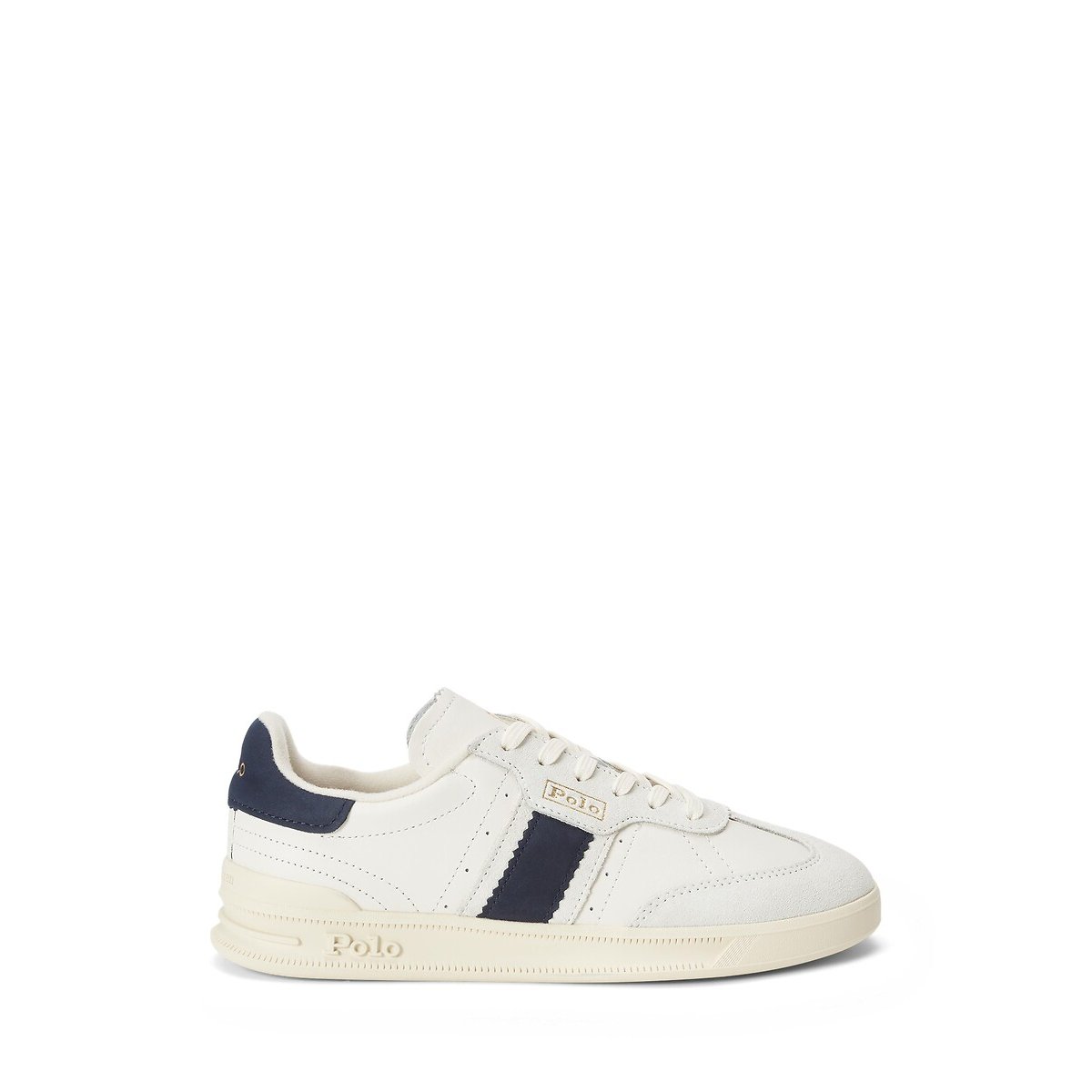 Heritage Aera leather trainers white/navy blue, POLO RALPH LAUREN