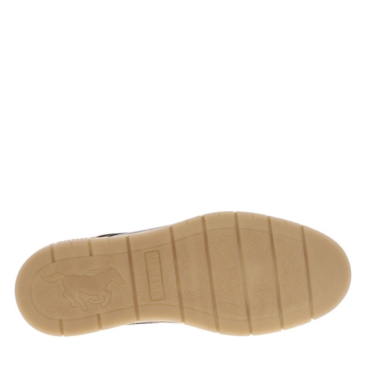 Derbies brunes avec un talon plat munies de lacets ronds et d'un zip latéral brun, MUSTANG