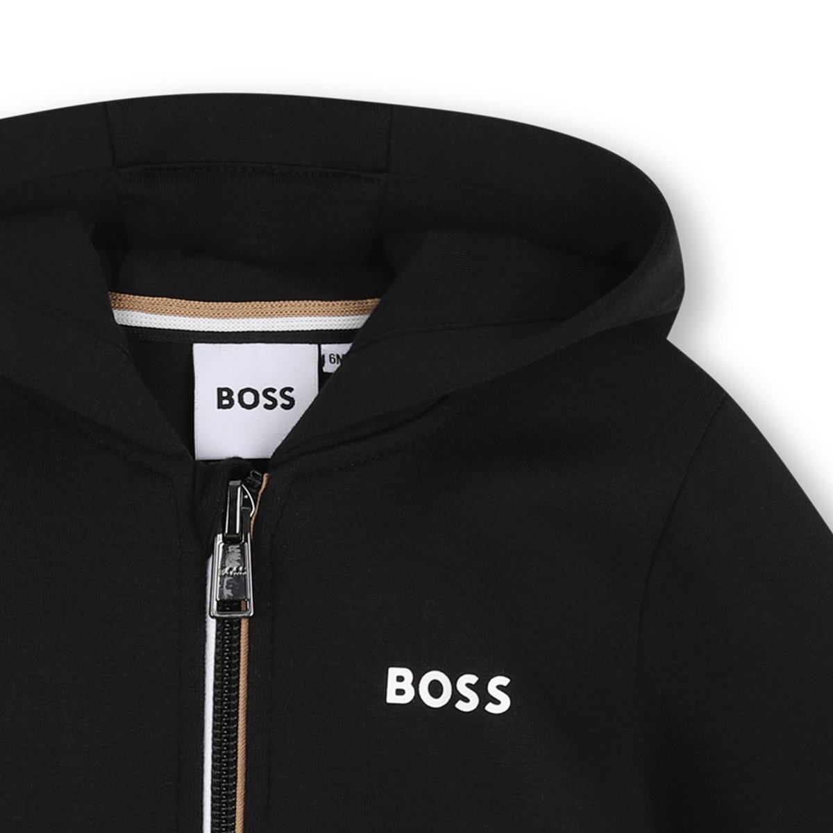 Cardigan à capuche black, BOSS KIDSWEAR