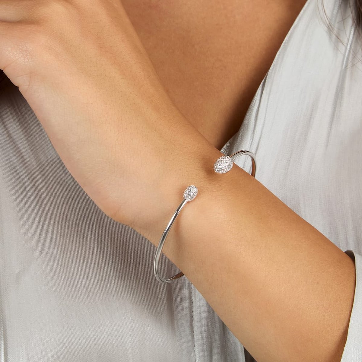Bangle PAVE' argent, MORELLATO