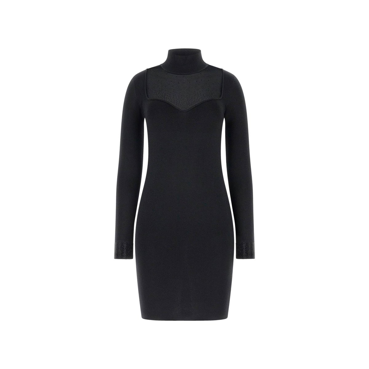 Robe Mini En Strass noir, GUESS