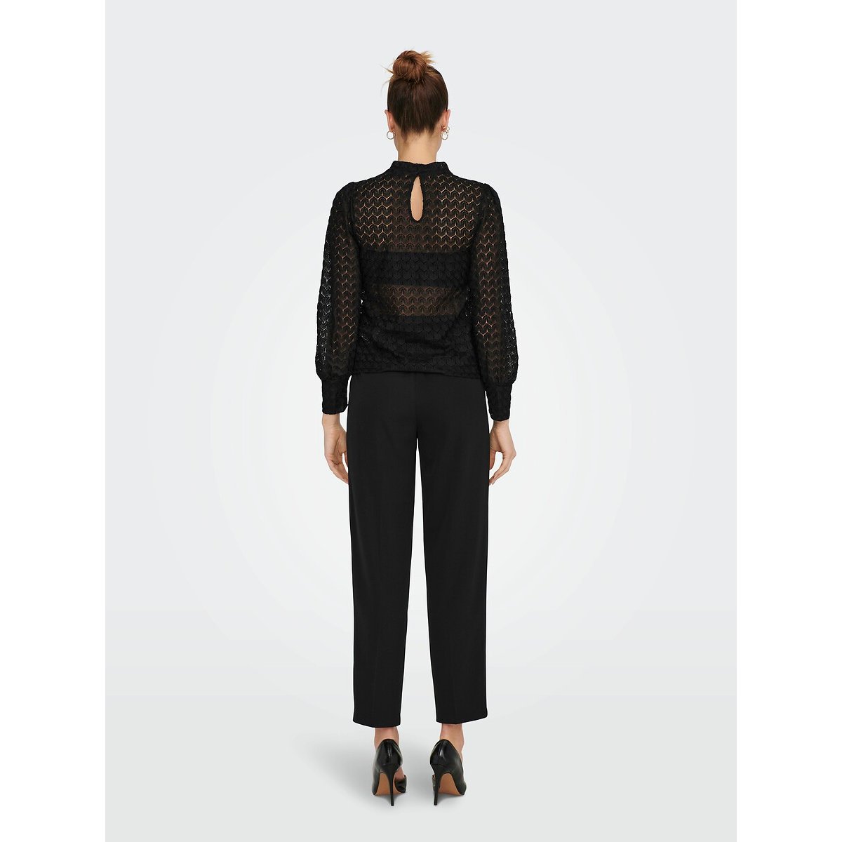 Blouse ajourée noir, JDY