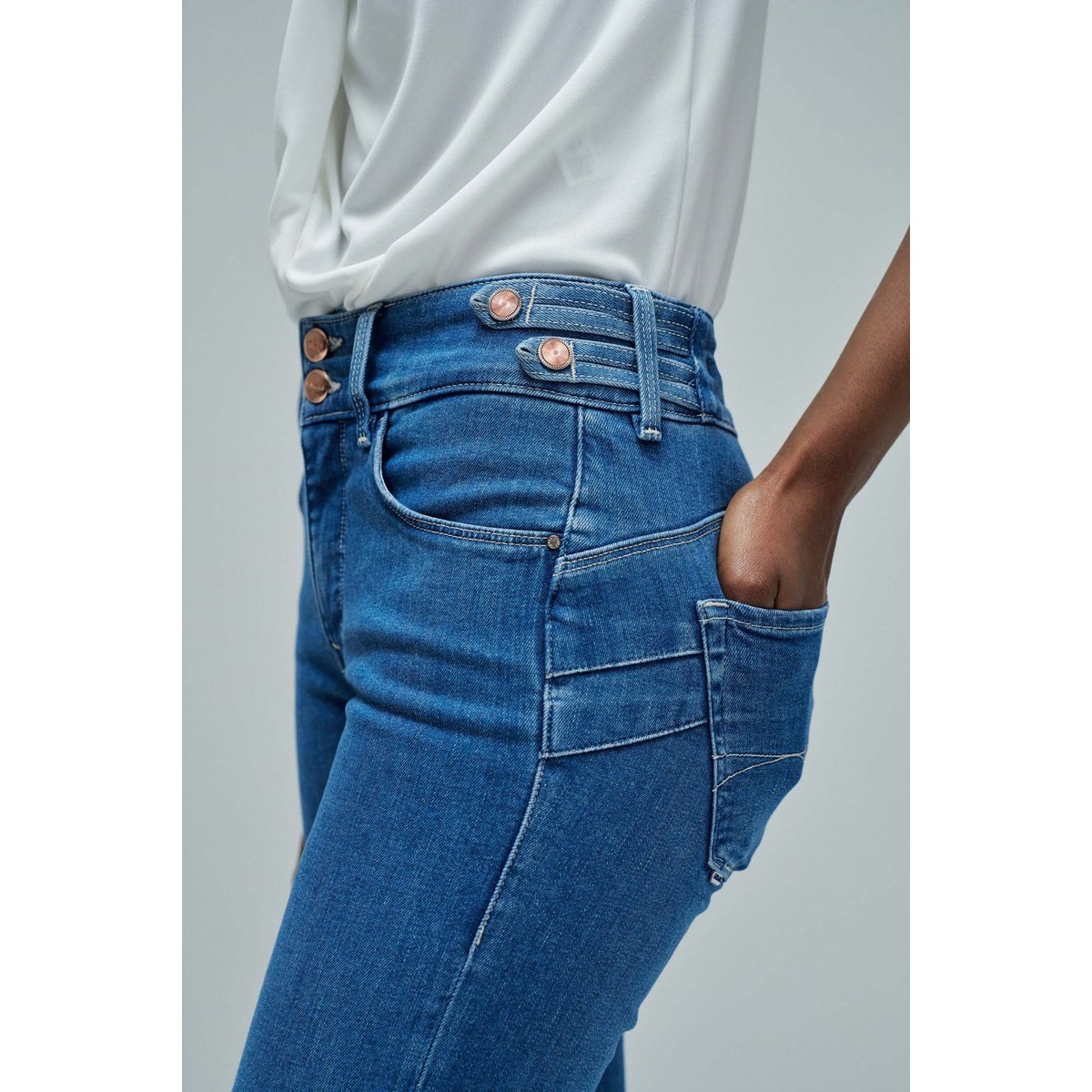JEAN SECRET PUSH IN STRAIGHT bleu, SALSA JEANS