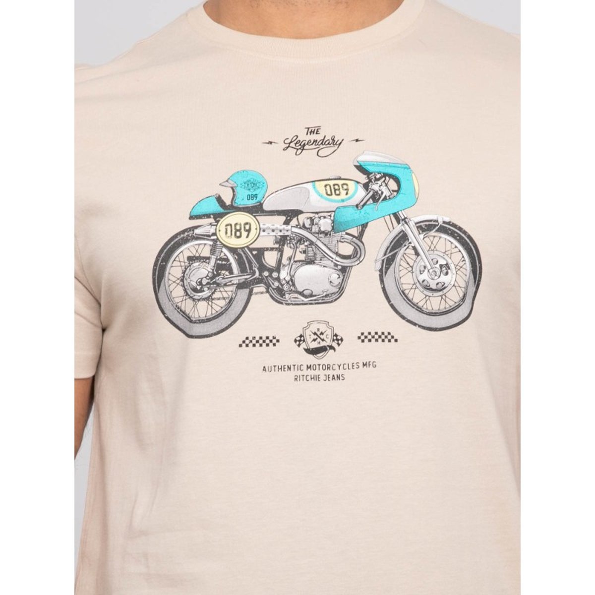 T-shirt Manches Courtes Nitracol beige, RITCHIE