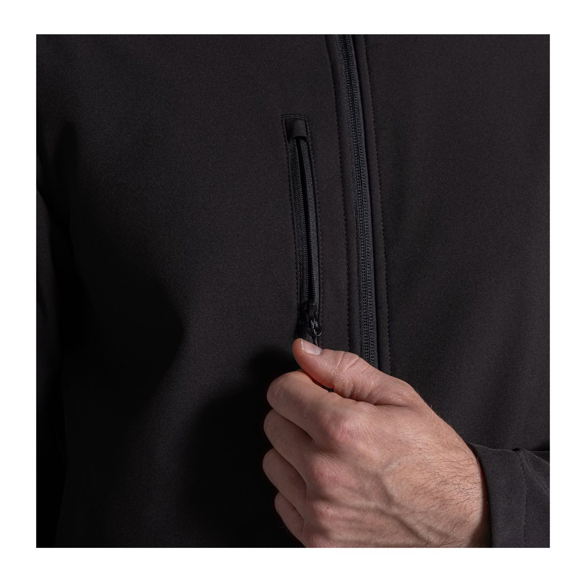 Veste softshell unie à col montant EXPERT noir, CRAGHOPPERS