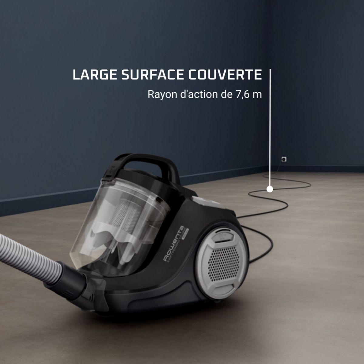 Aspirateur sans sac Swift Power Cyclonic RO2985EA noir, ROWENTA
