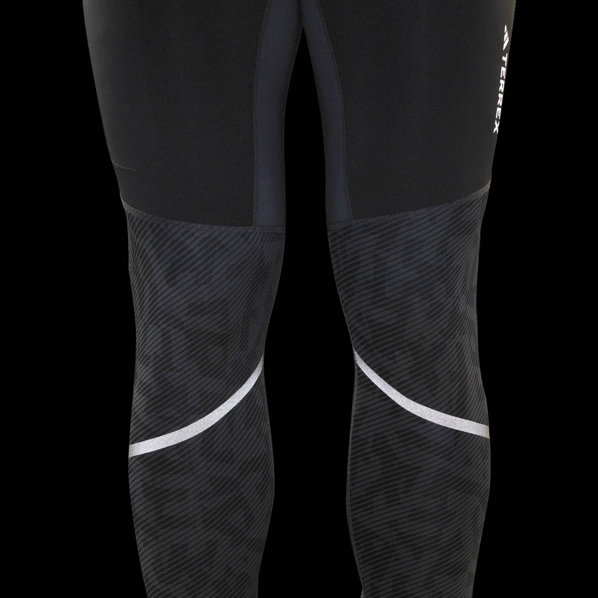 Collant de running gris anthracite, adidas Performance