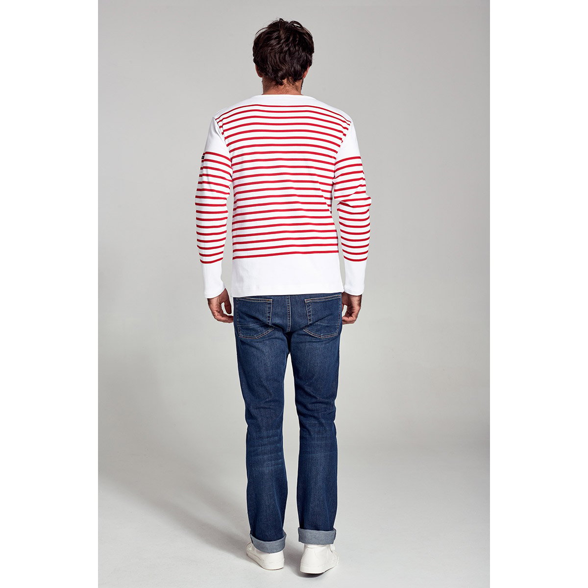 Jean coupe regular en coton LOUGRE stone, ARMOR-LUX