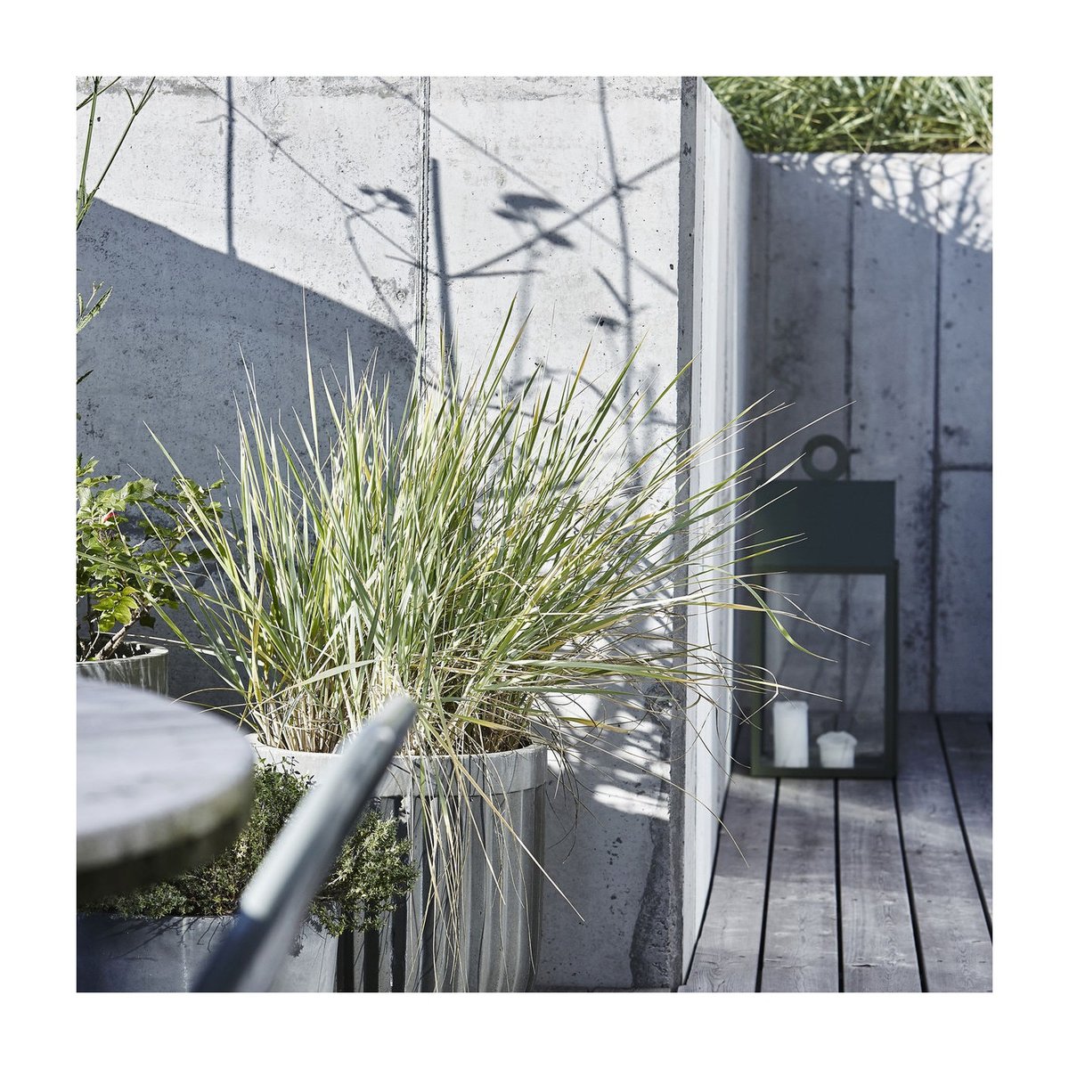 Cache-Pot Concrete lot de 2 gris clair, HOUSE DOCTOR