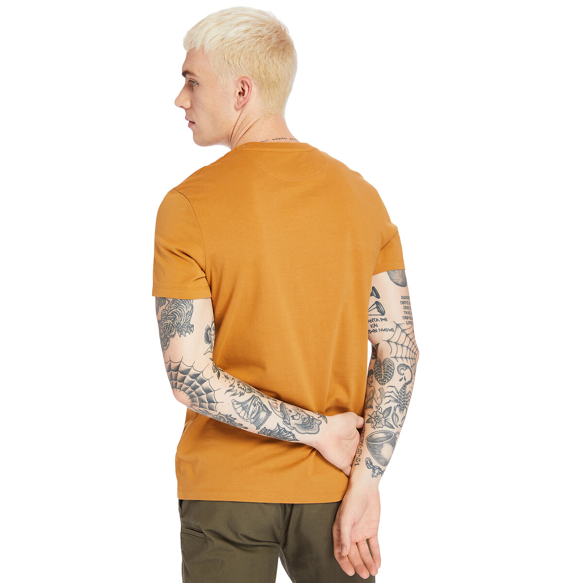 T-shirt col rond slim Dunstan River camel, TIMBERLAND
