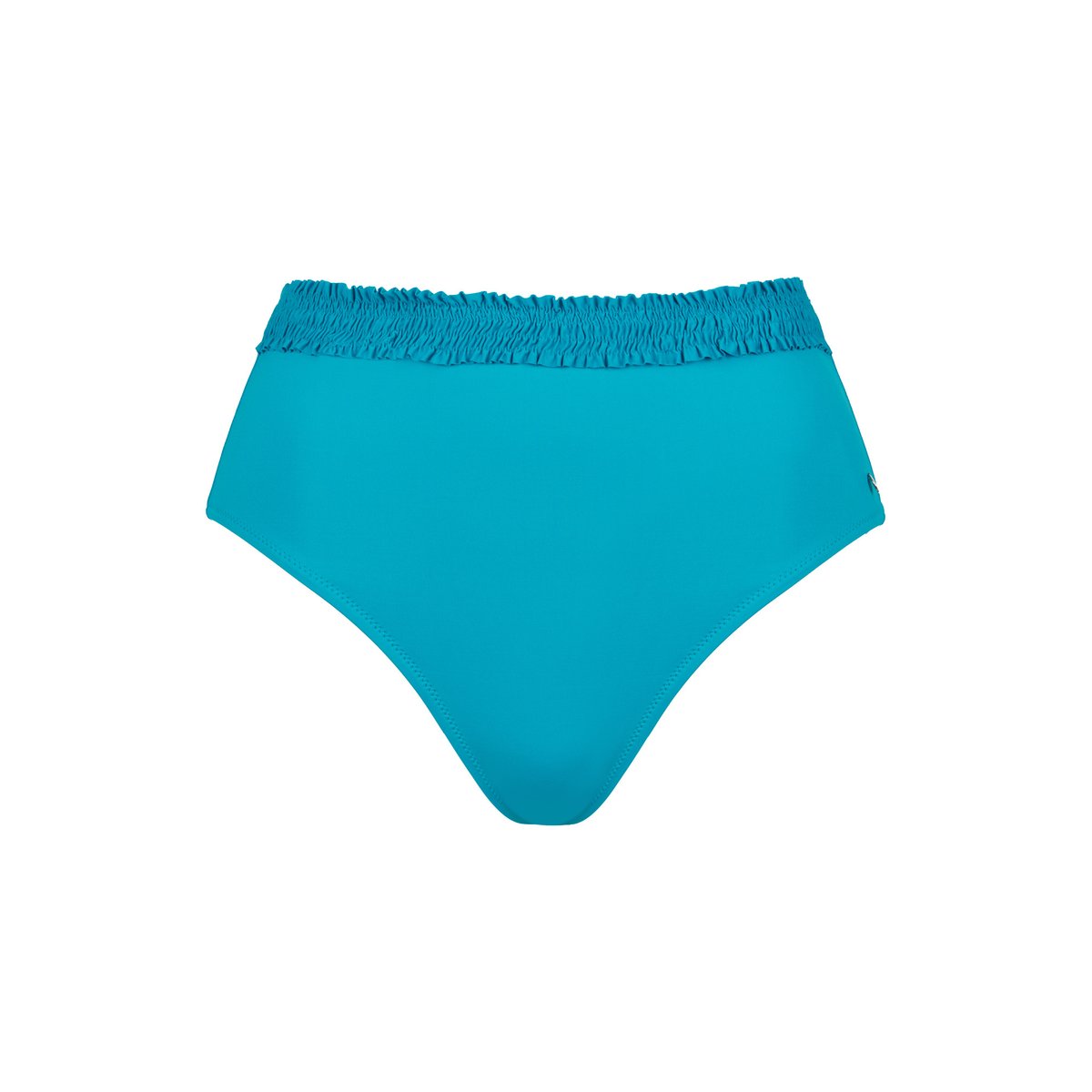 Bas maillot slip de bain échancré taille haute Las Vegas vert, LISCA