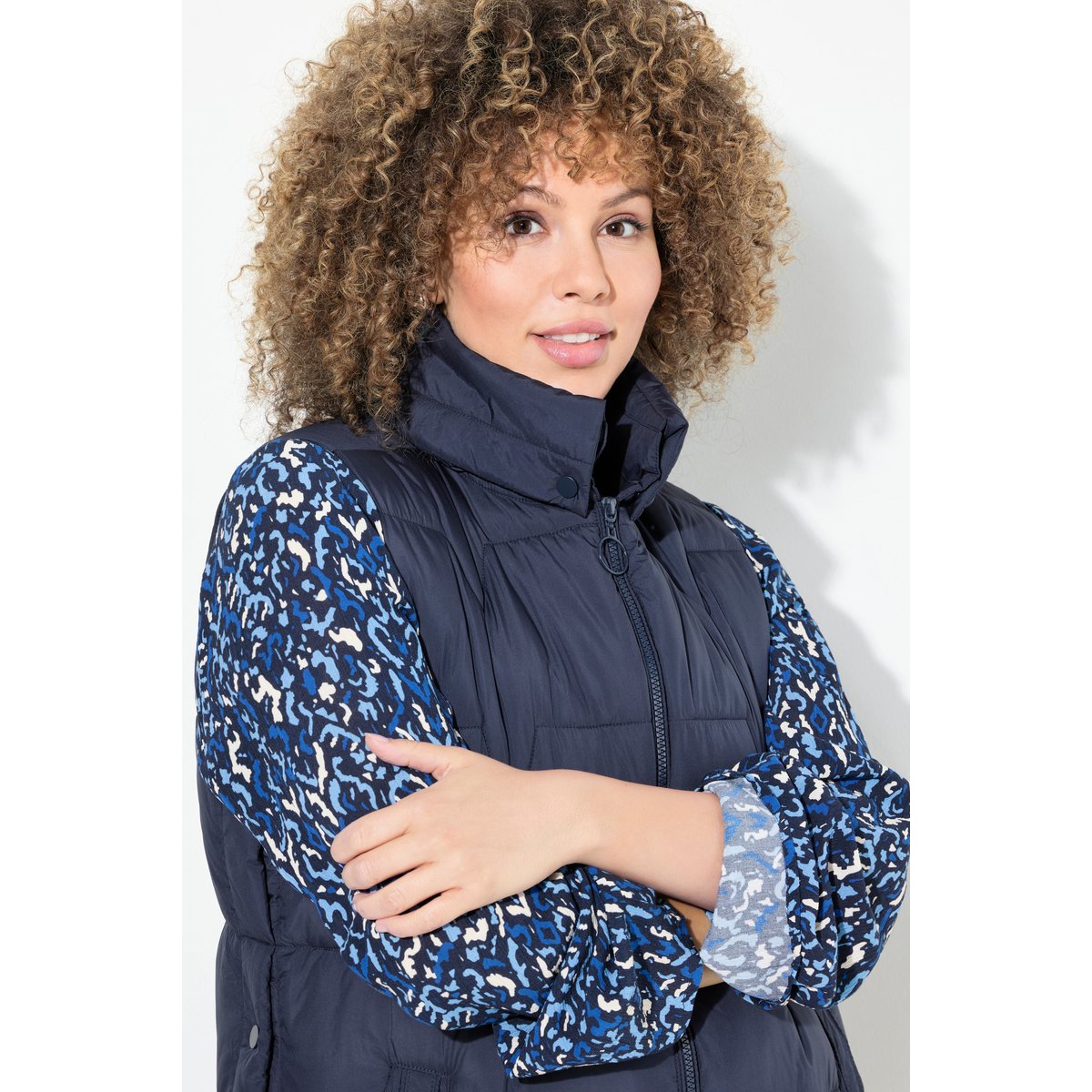 Gilet matelassé sans manches marine, ULLA POPKEN