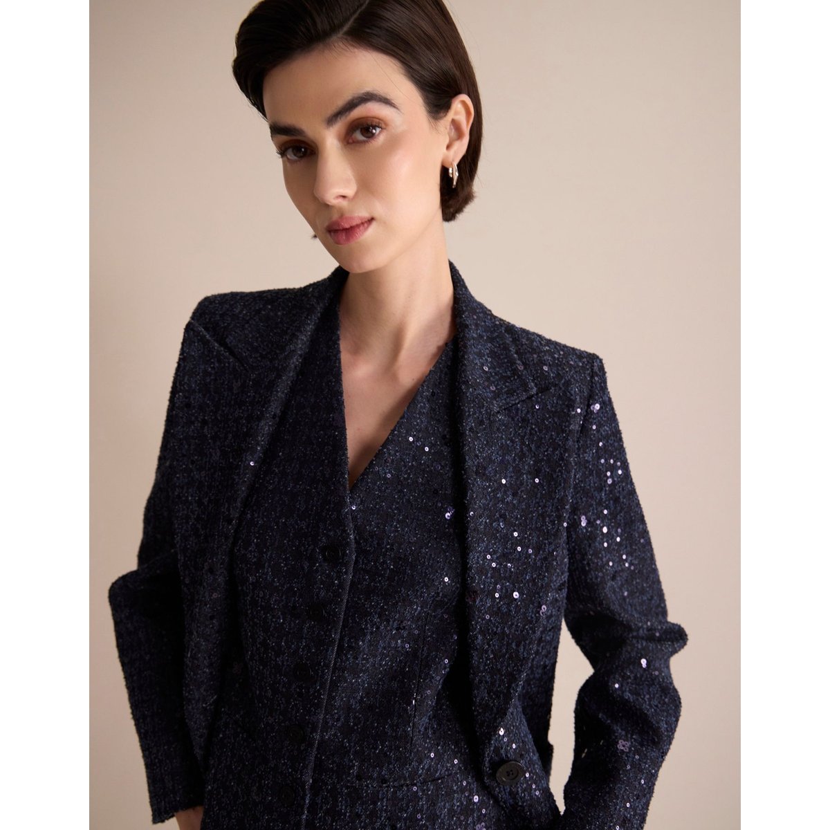 Veste Thadée bleu, INES DE LA FRESSANGE PARIS