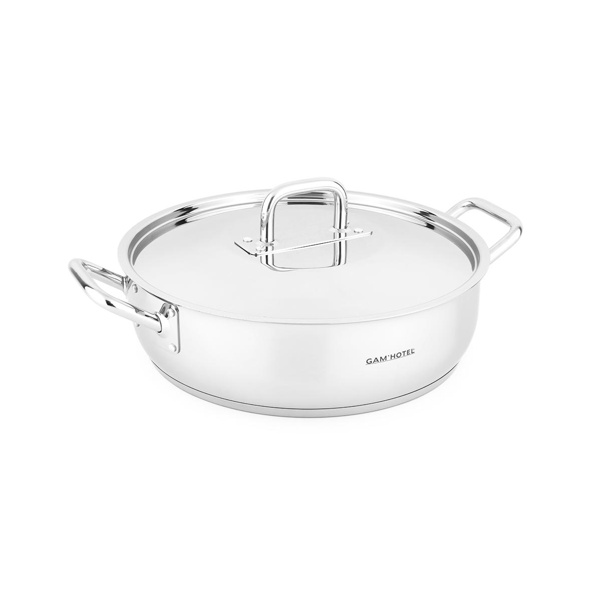 Sautoir inox - 38cm induction couleur unique, GAM HOTEL