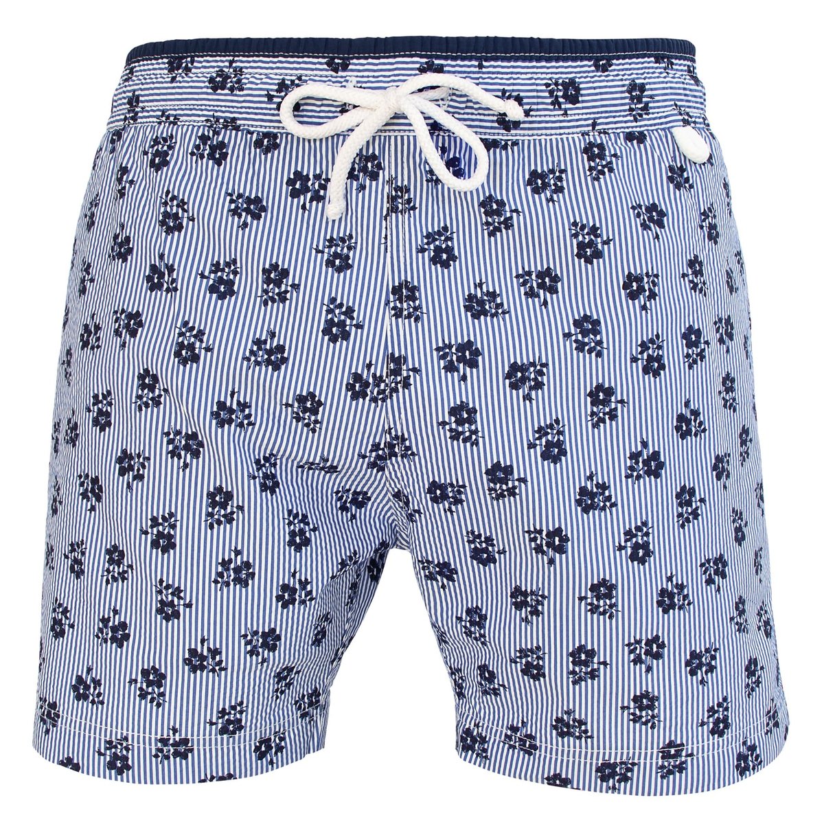 Short de bain NEWJIM 703 Estamp bleu, LES LOULOUS DE LA PLAGE