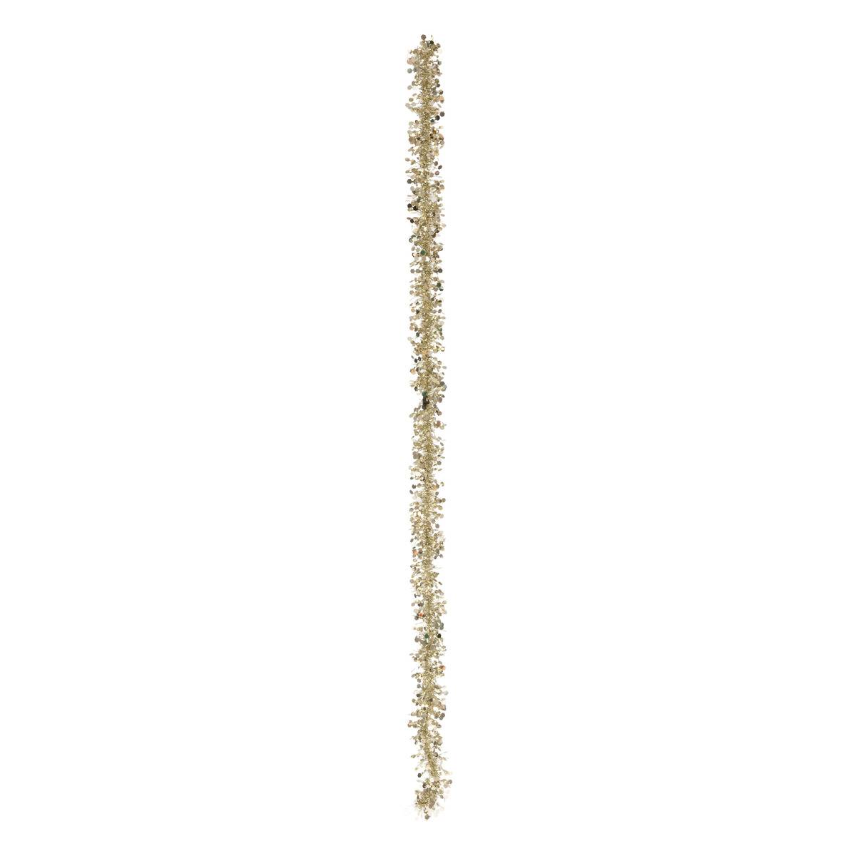 Guirlande brins fins hexagones 10 cm x 2m 6 plis doré doré, FEERIC LIGHTS & CHRISTMAS