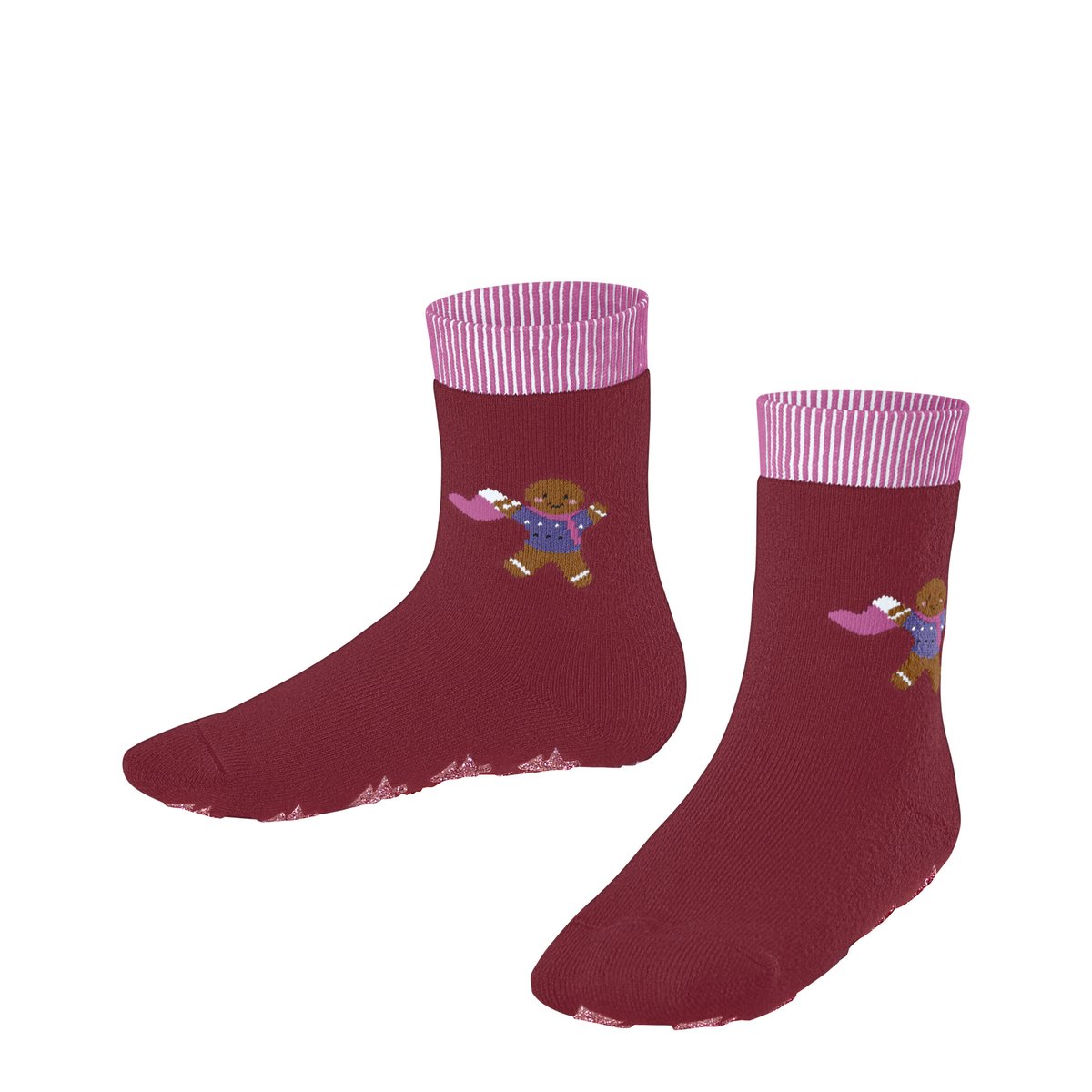 Chaussettes à picots Gingerbread Friends rouge, FALKE