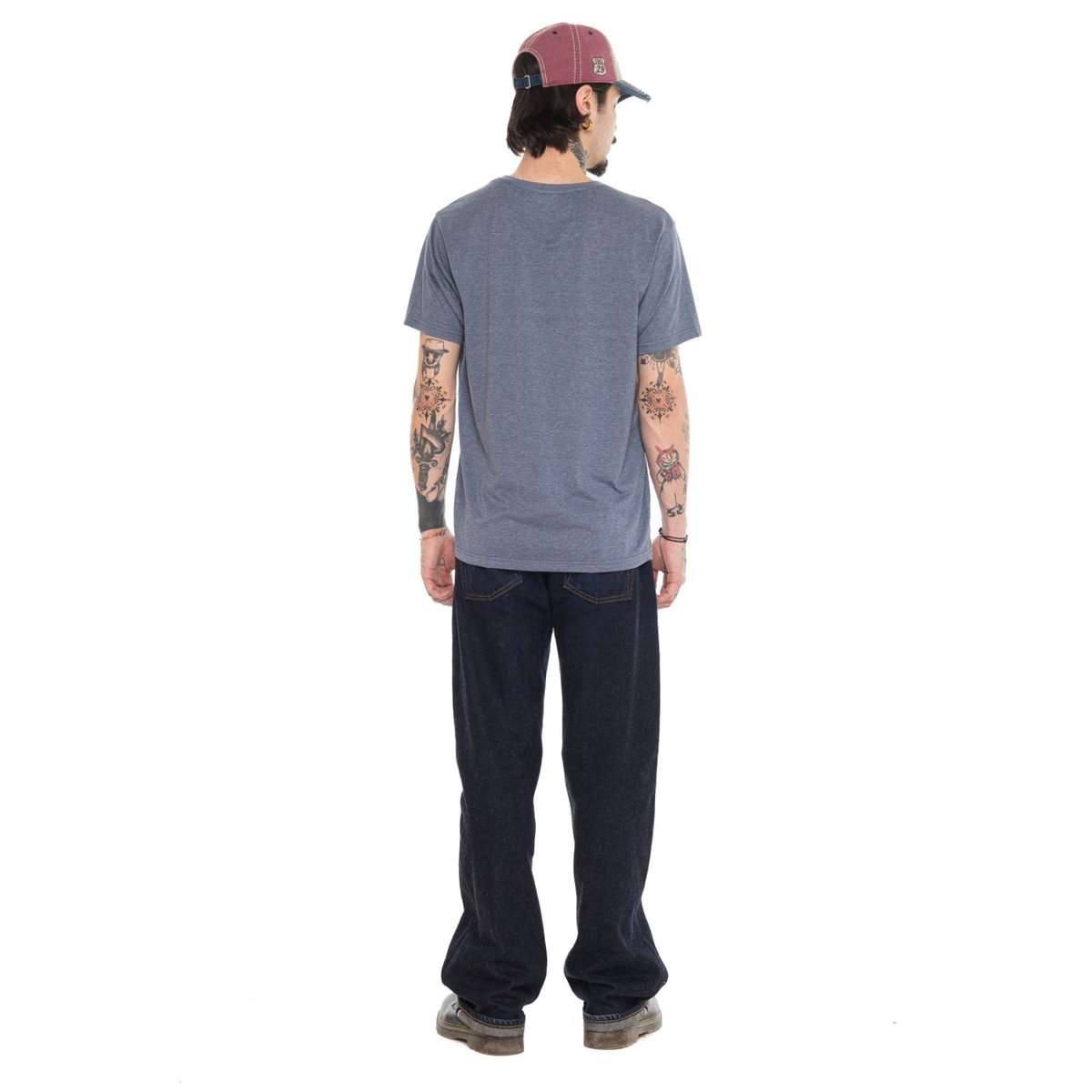 Tee shirt coton CREAM bleu/rouge, VON DUTCH