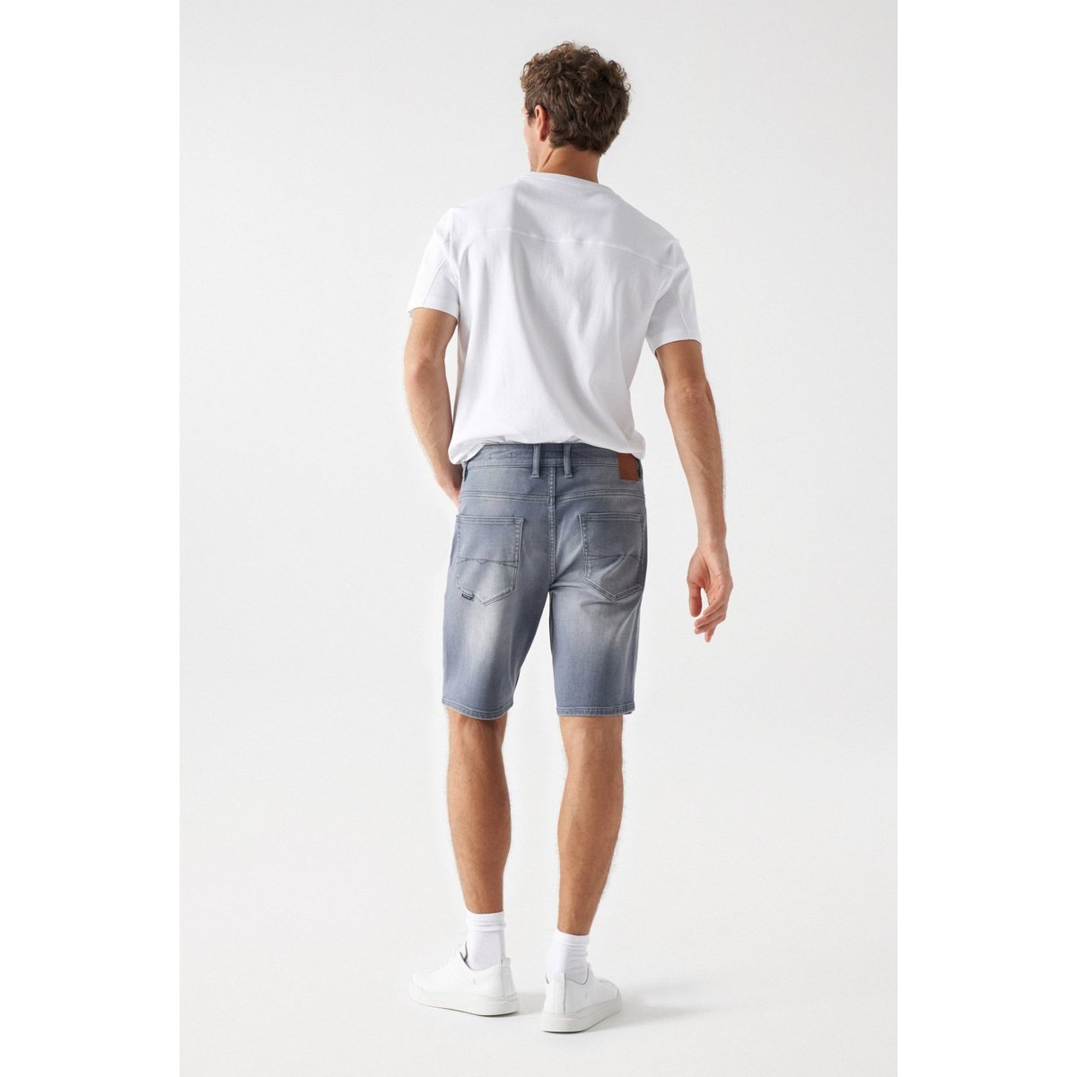 SHORT REGULAR S-ACTIV EN JEAN gris, SALSA JEANS