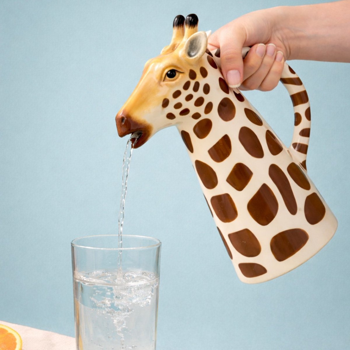 Carafe en forme de girafe, ZOELA beige, ARTIME