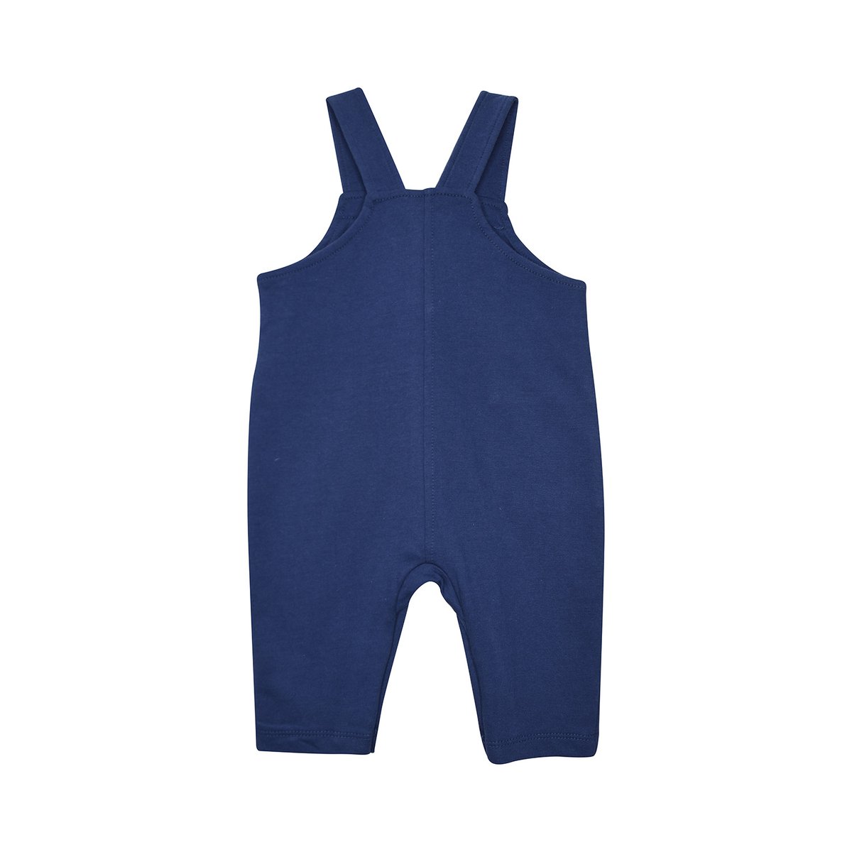 Tshirt salopette nicolae maille ouverture integrale bebe bleu, SUCRE D'ORGE