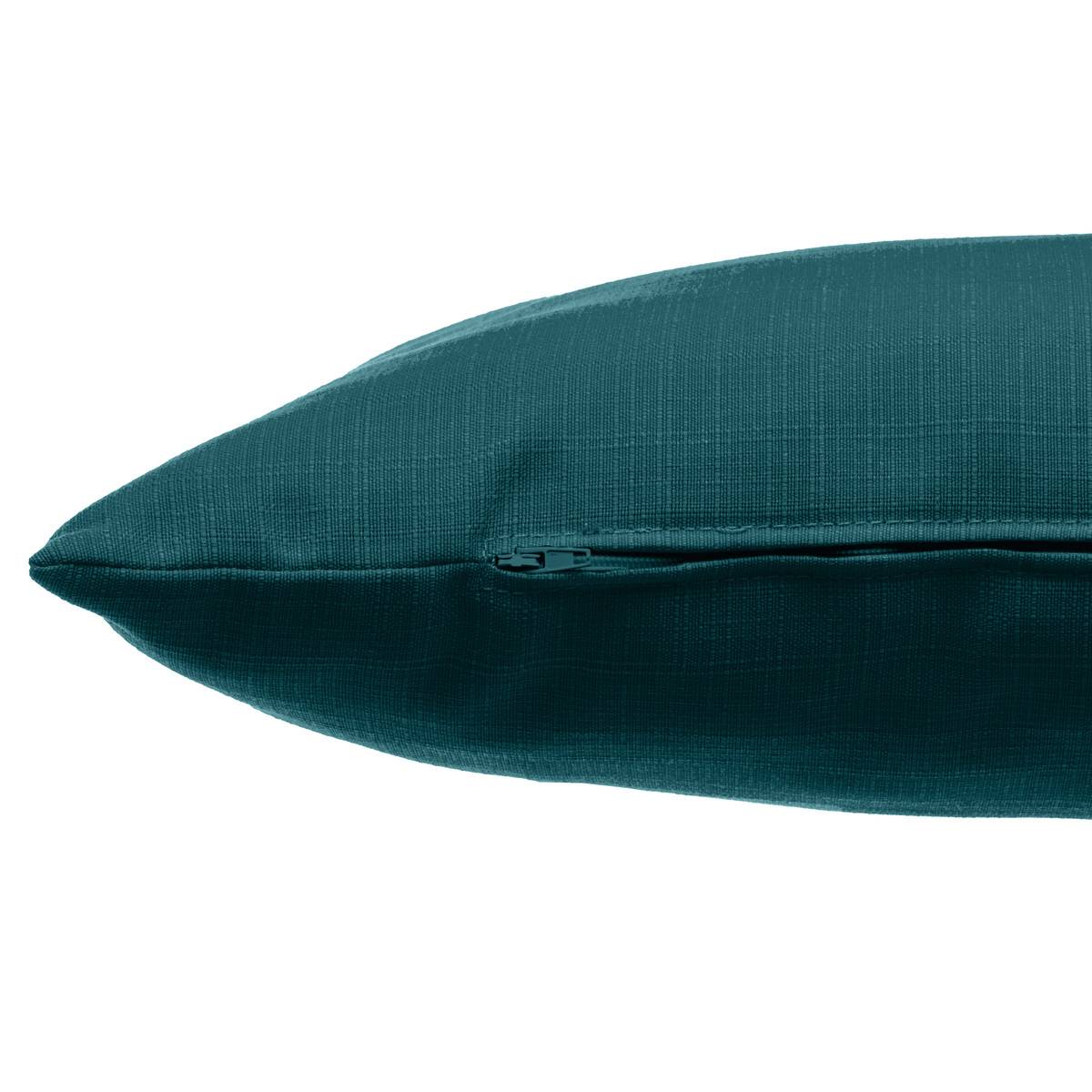 Coussin déco d'extérieur KORAI bleu canard, HESPERIDE