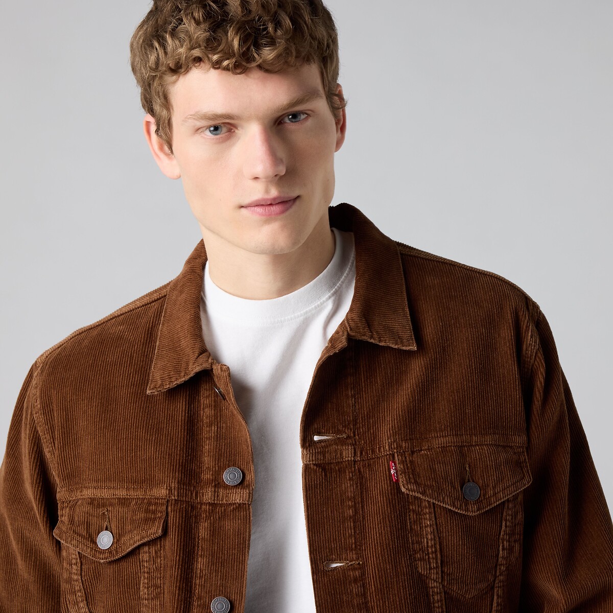 Veste unisexe en jean Trucker marron, LEVI'S