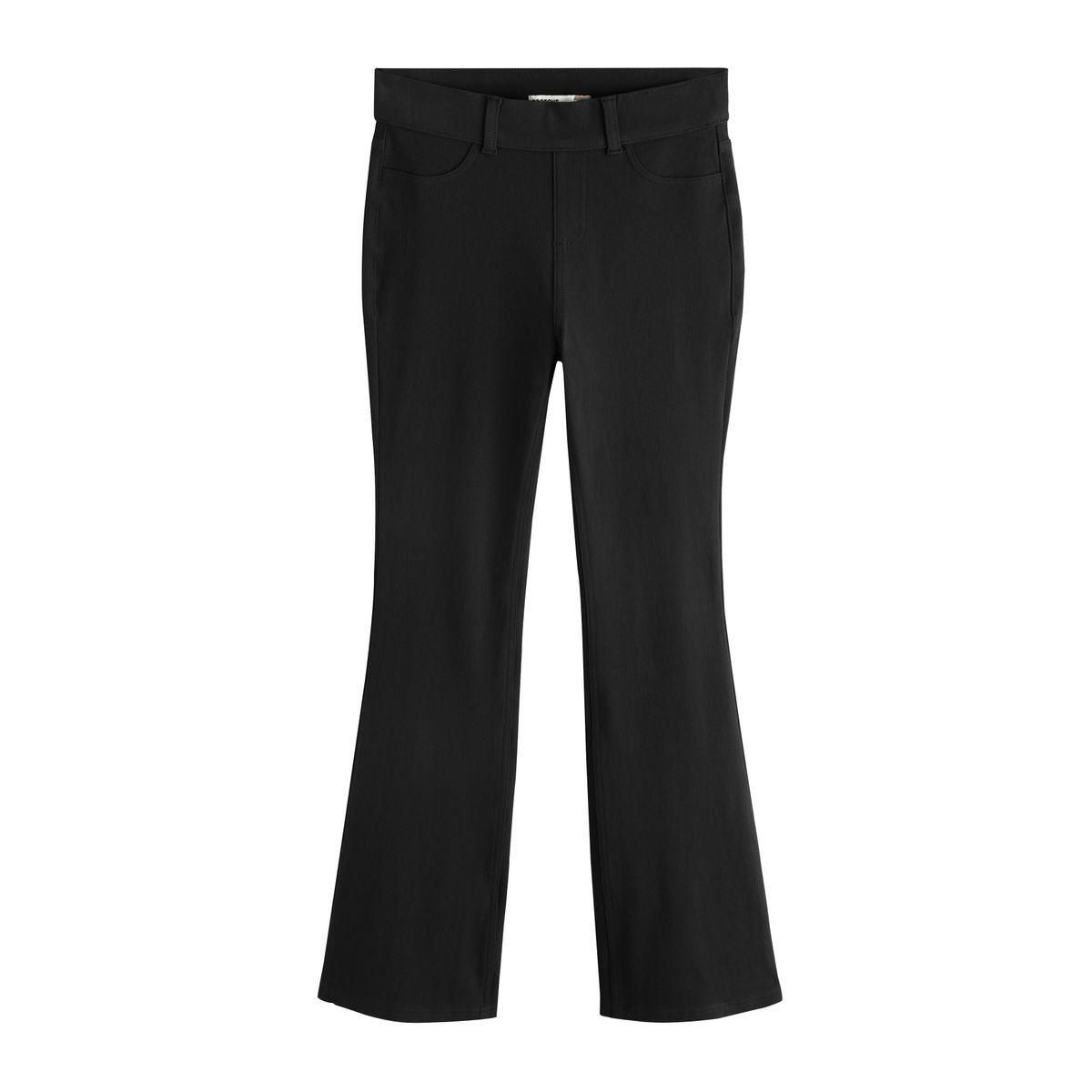 Legging évasé en jersey denim, lot de 2 noir/marron chocolat, NEXT
