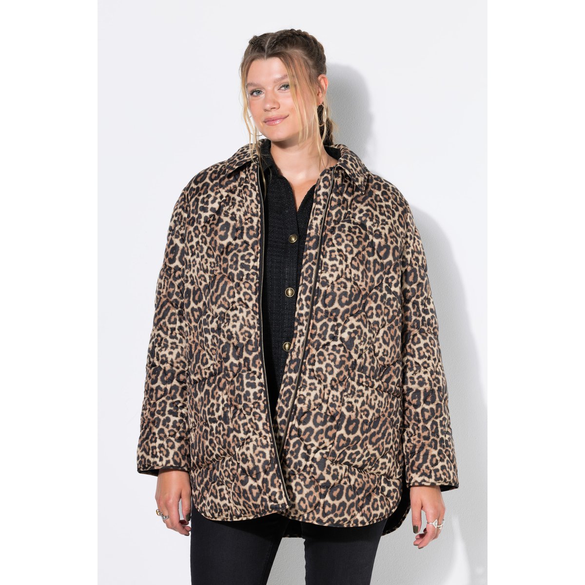Veste matelassée, coupe Loose Shape caramel, STUDIO UNTOLD