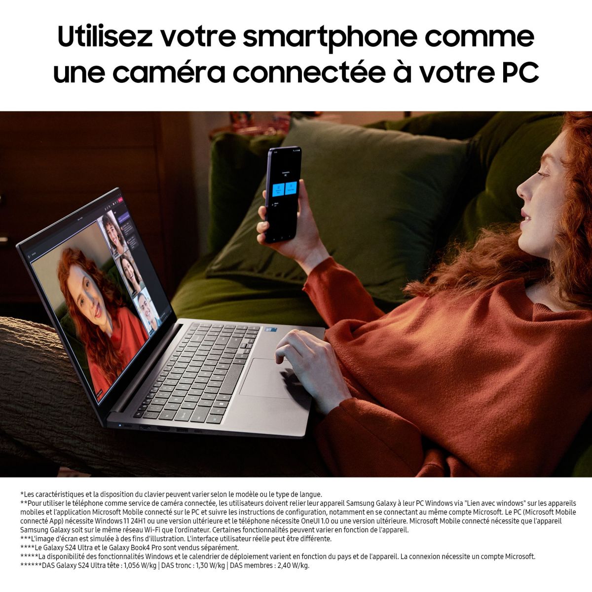 Ordinateur portable Galaxy Book4 15 i7 16Go 15,6" Intel Core i7 1355U 16 Go RAM LPDDR4x SSD 512 Go couleur unique, SAMSUNG