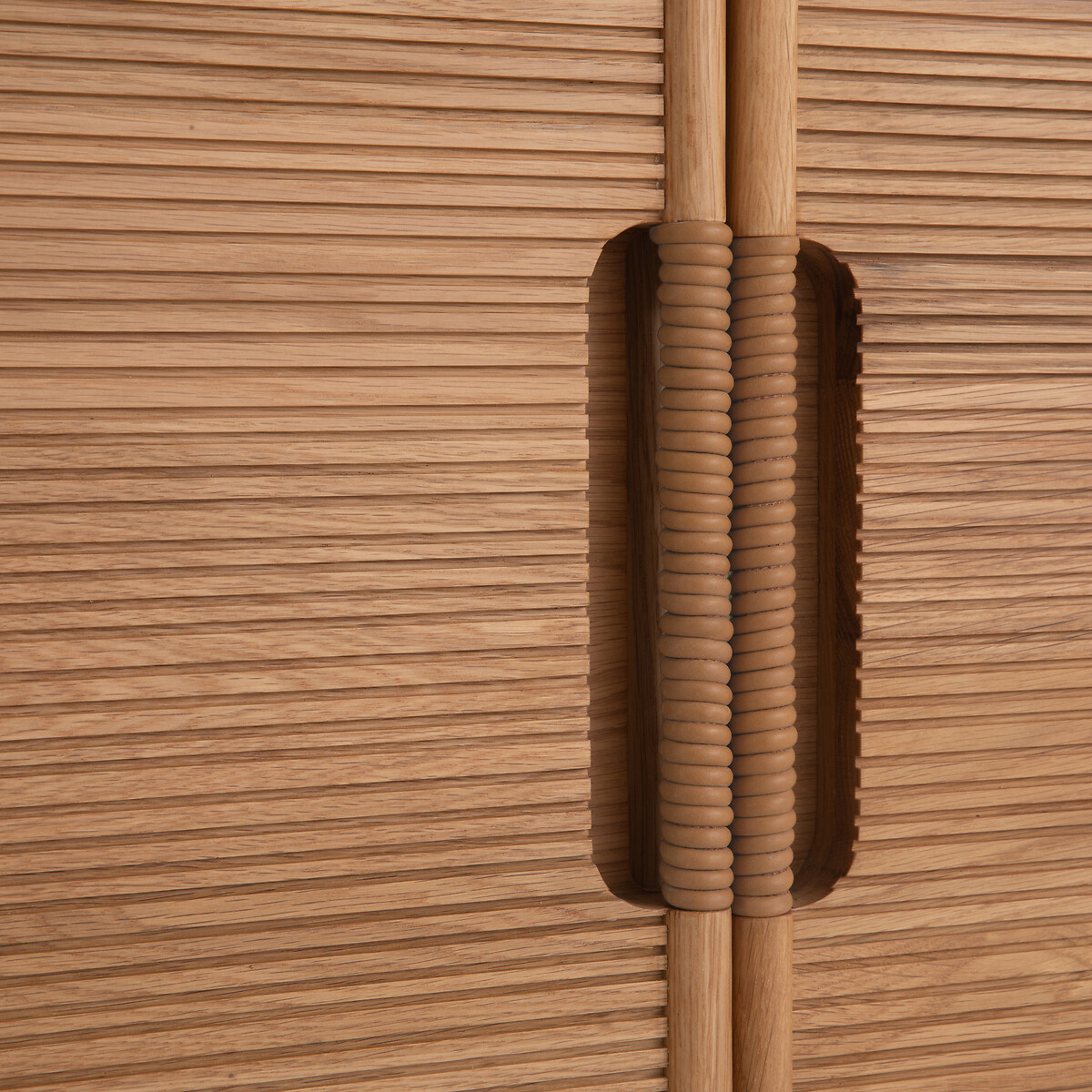 Credenza in rovere e impiallacciatura, Melaly quercia naturale, AM.PM