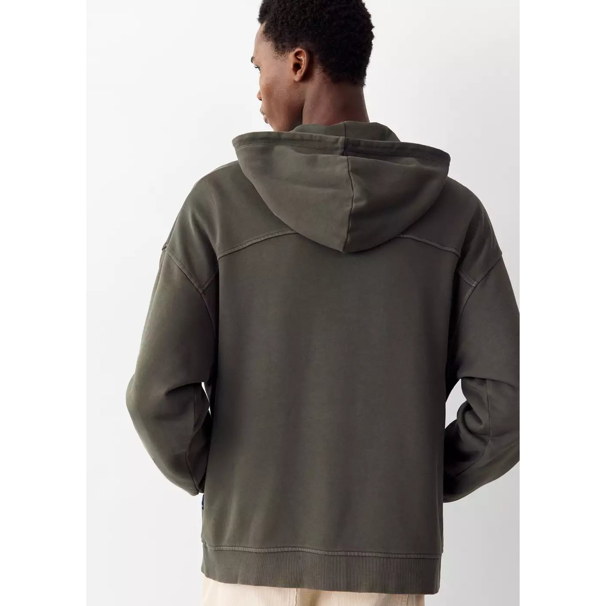 Sweater à capuche coton gris anthracite, MANGO TEEN