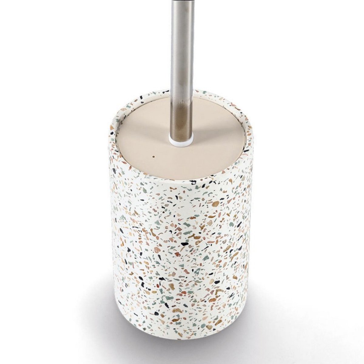 Brosse-wc béton terrazzo multicolore, ZELLER PRESENT