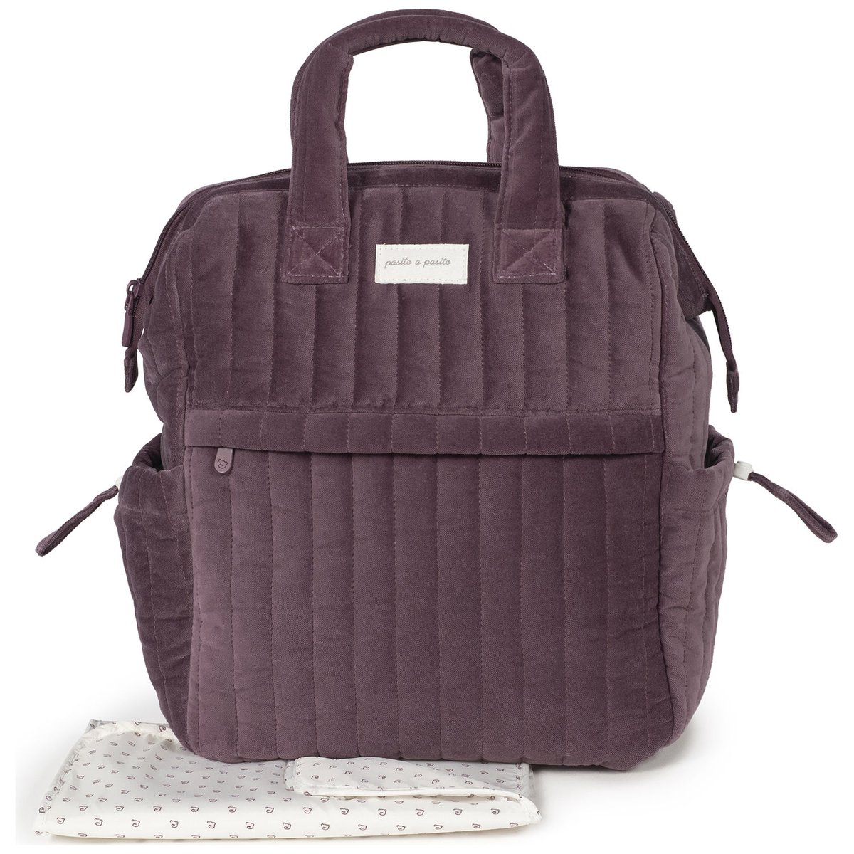 Sac à dos à langer mauve, PASITO A PASITO