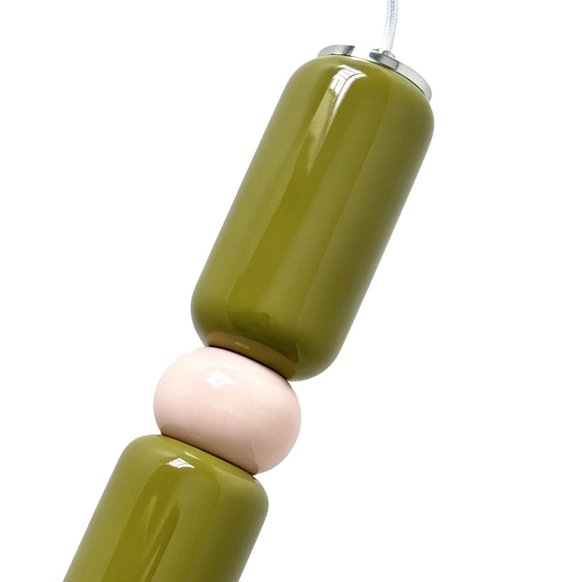 Suspension intérieur céramique et verre Ø8cm LOLY bordeaux, SWEEEK