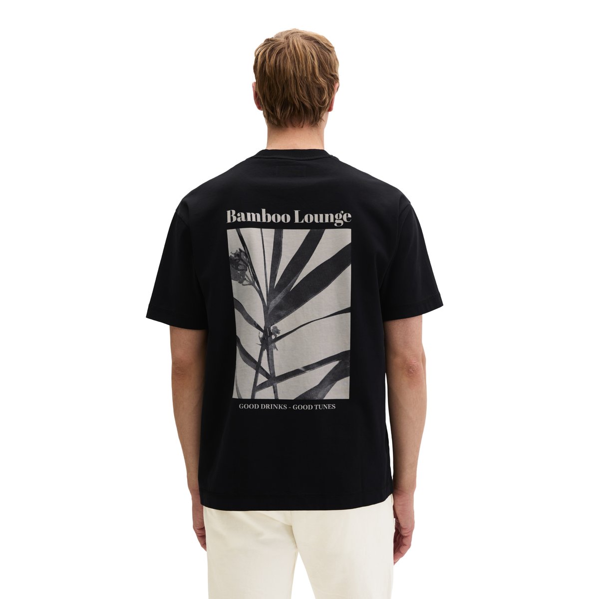 T-shirt relaxed avec imprimé saisonnier au dos noir, MARC O'POLO