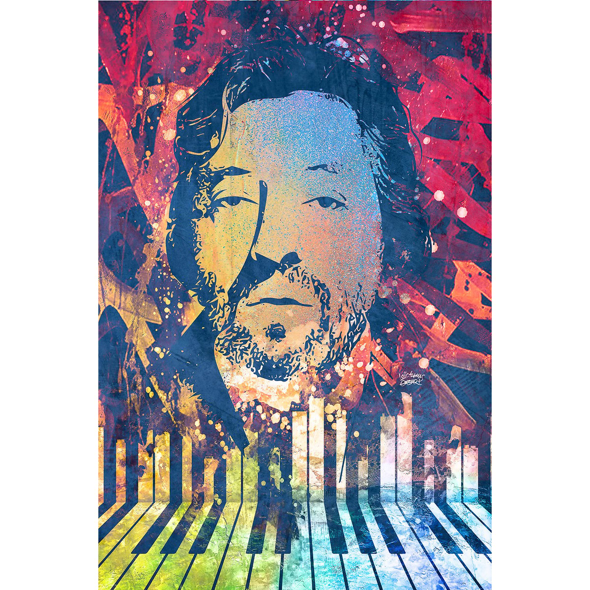 Tableau gainsbourg touch tableau alu dibond, HEXOA