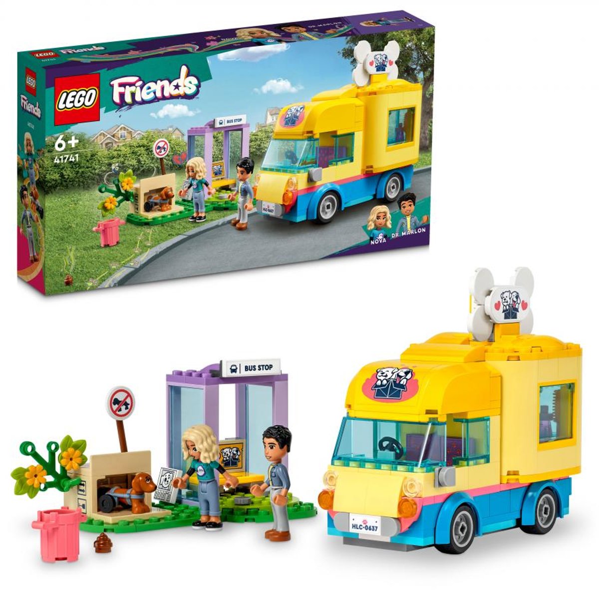 41741 La fourgonnette de sauvetage canin ® Friends multicolore, LEGO
