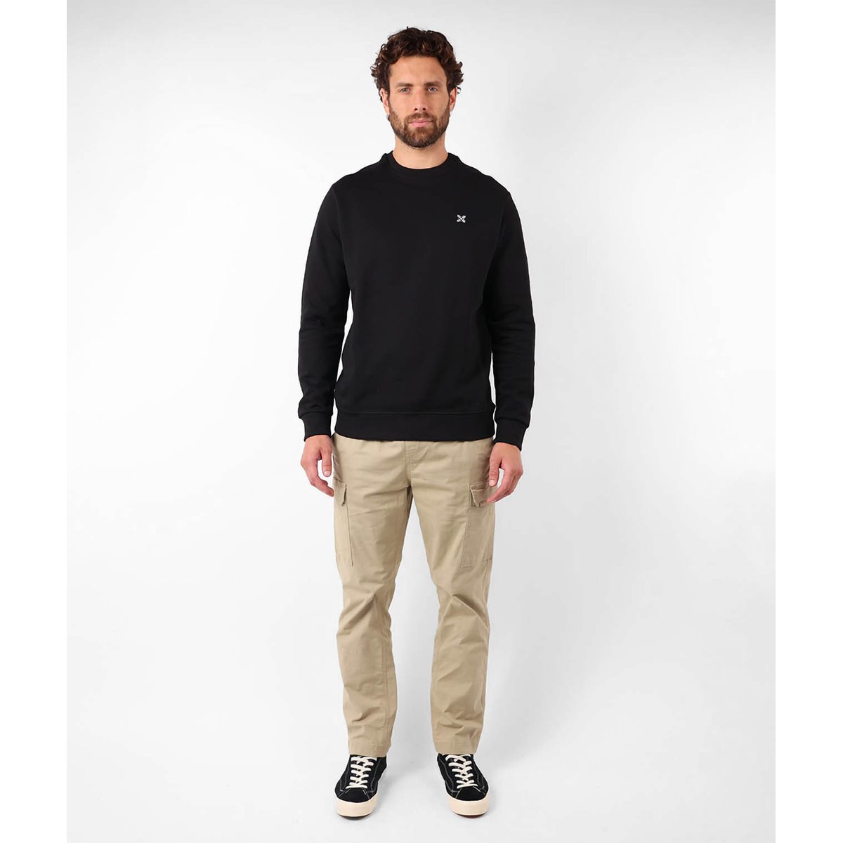 Sweat col rond essentiel SOUET noir, OXBOW