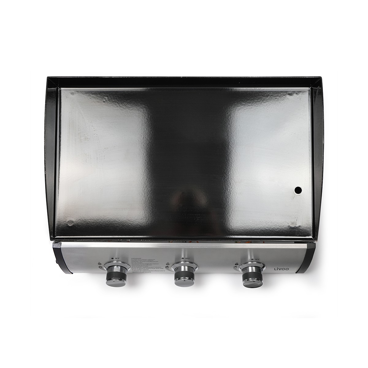 Plancha gaz 3 brûleurs gris, LIVOO
