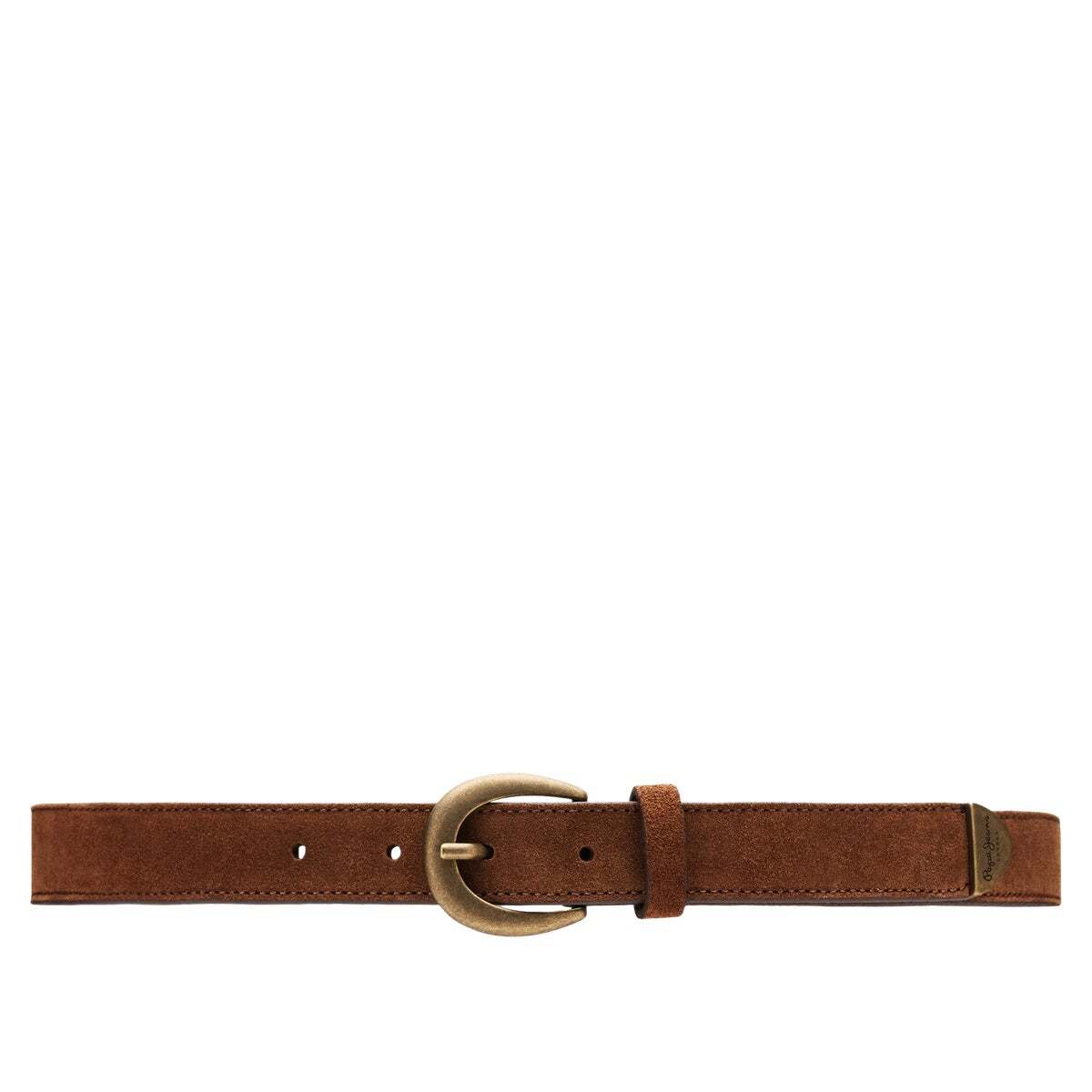 Ceinture En Daim Avec Boucle Ovale beige étoiles, PEPE JEANS