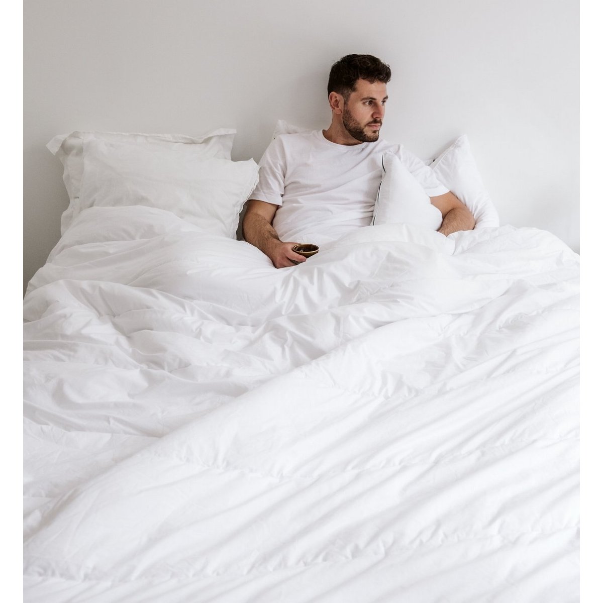 Couette Adulte Chaude Enveloppe TENCEL™ Lyocell Coton Bio, HAWI couleur unique, KADOLIS