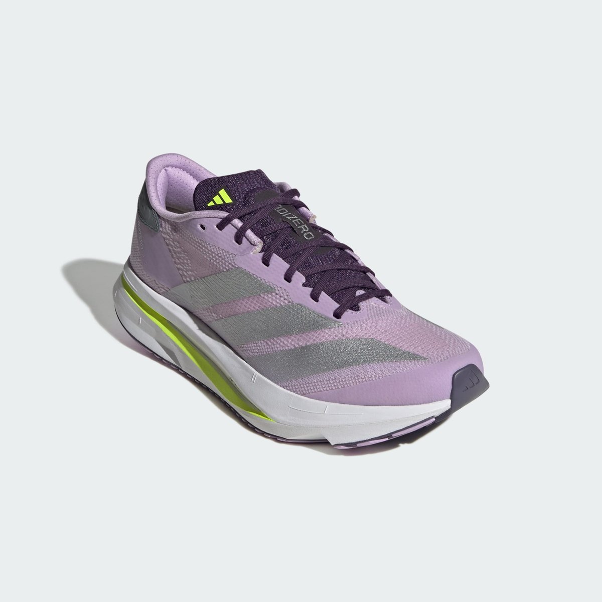 Chaussure Adizero Sl2 powder plum / silver metallic / solar yellow, adidas Performance