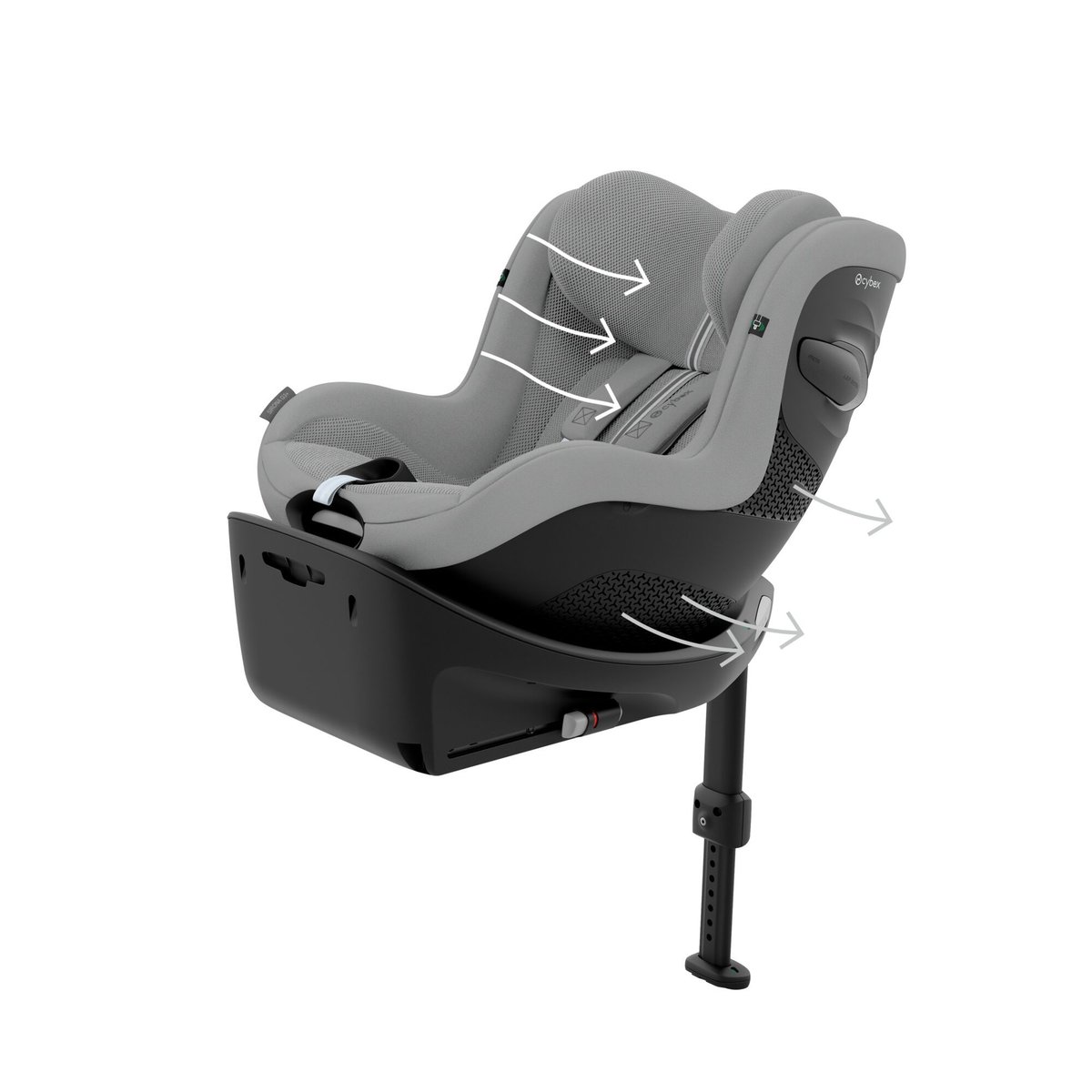 Siège auto Sirona G3 i-Size rotatif Tissu Plus gris stone grey, CYBEX