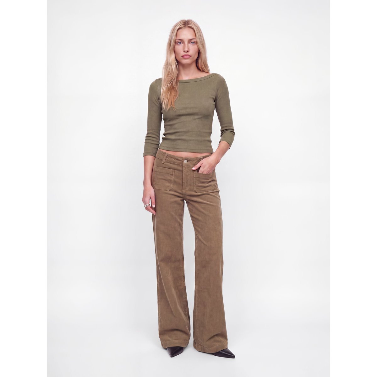 Pantalon marron - petrified oak 1, JJXX