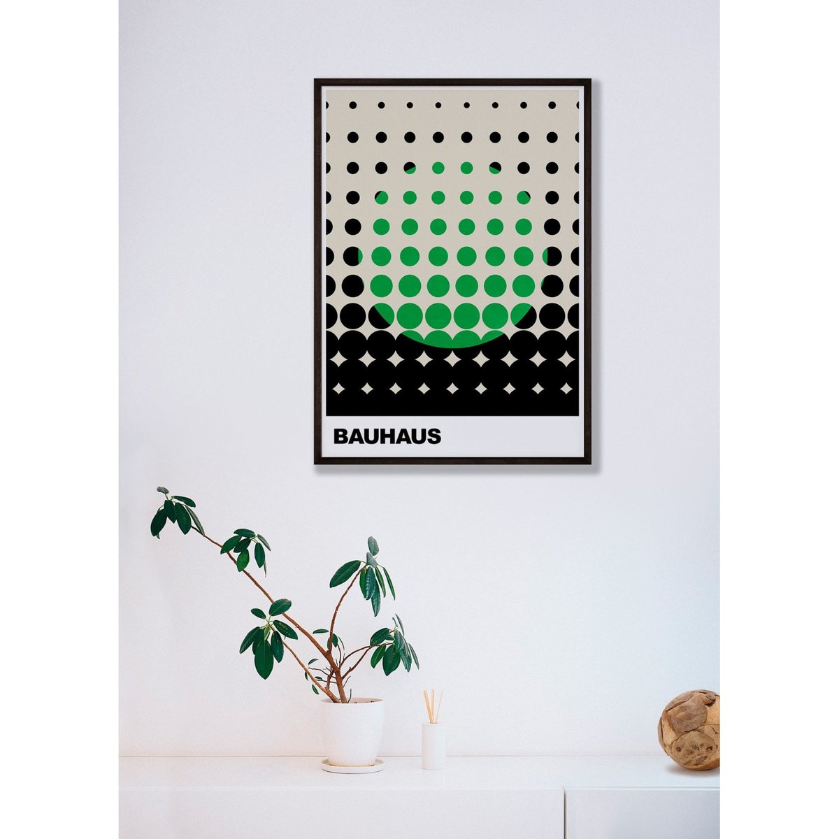 Affiche Bauhaus 44 blanc, L'AFFICHERIE