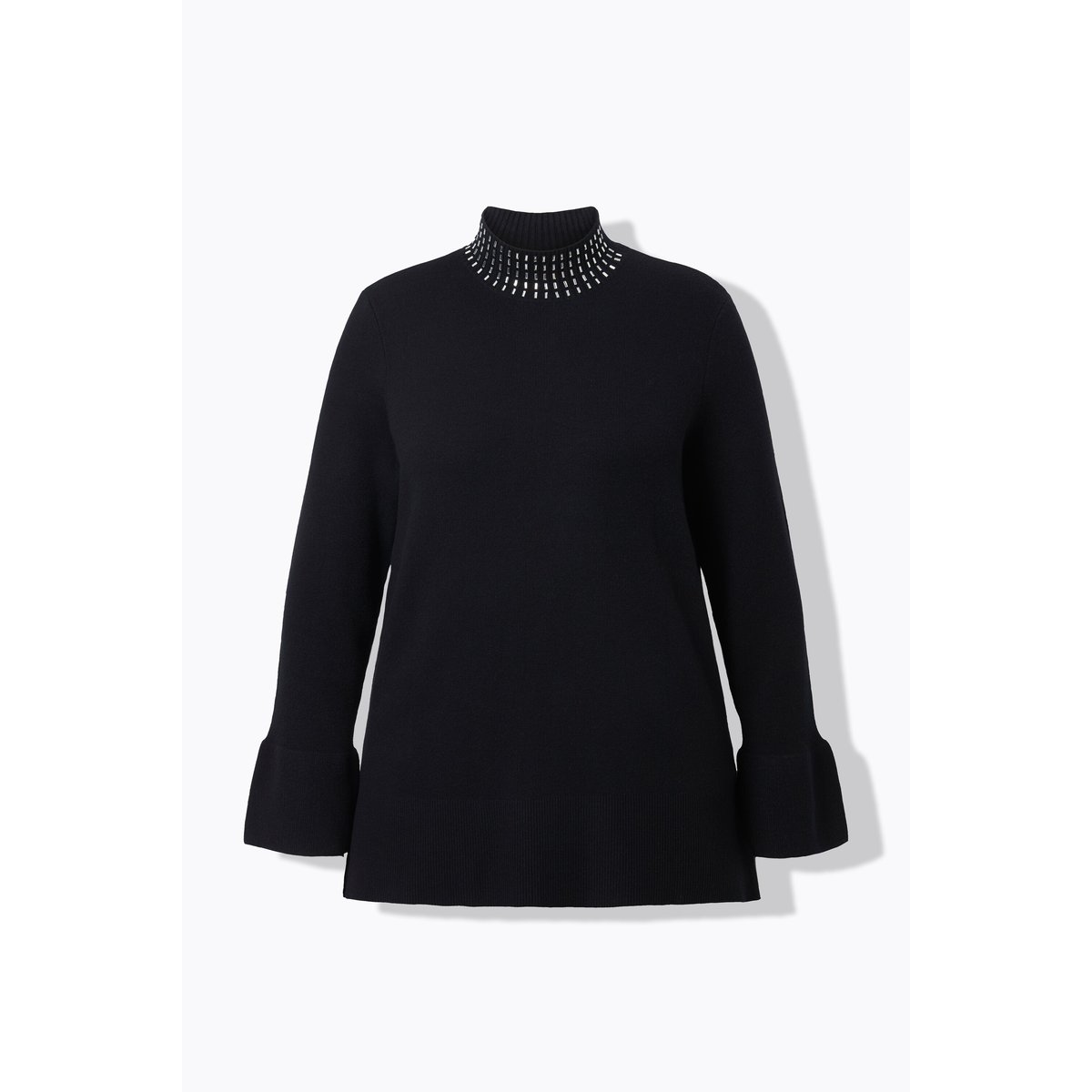 Pull à col montant et manches longues noir, ULLA POPKEN